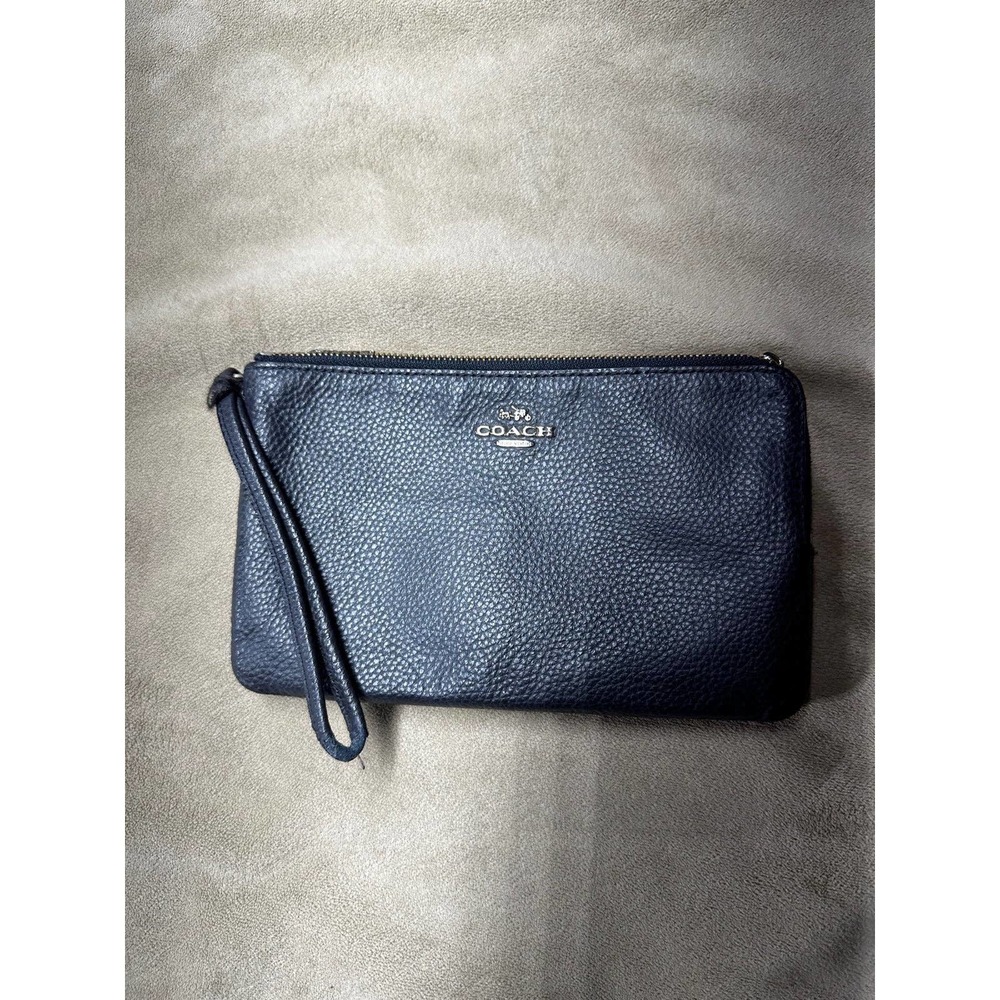 Coach Pebble Leather Wristlet
